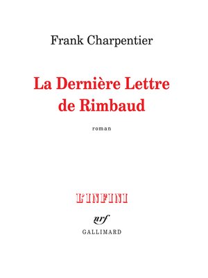 cover image of La dernière lettre de Rimbaud